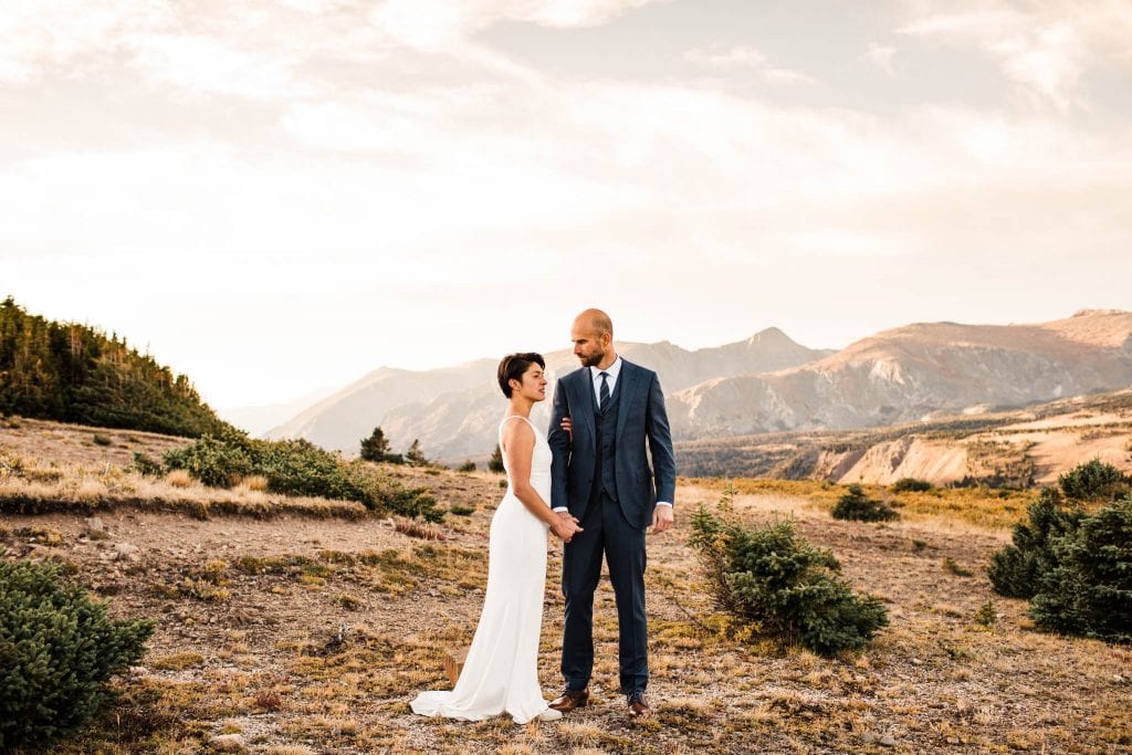 Estes Park Colorado post-wedding adventure session in the Rocky Mountains