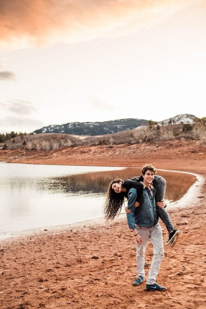 adventurous engagement session in the Rocky Mountains in northern Colorado | Fort Collins elopement wedding photographers