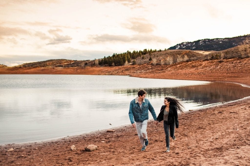 playful engagement session in the Rocky Mountains of northern Colorado | best Fort Collins wedding photographers