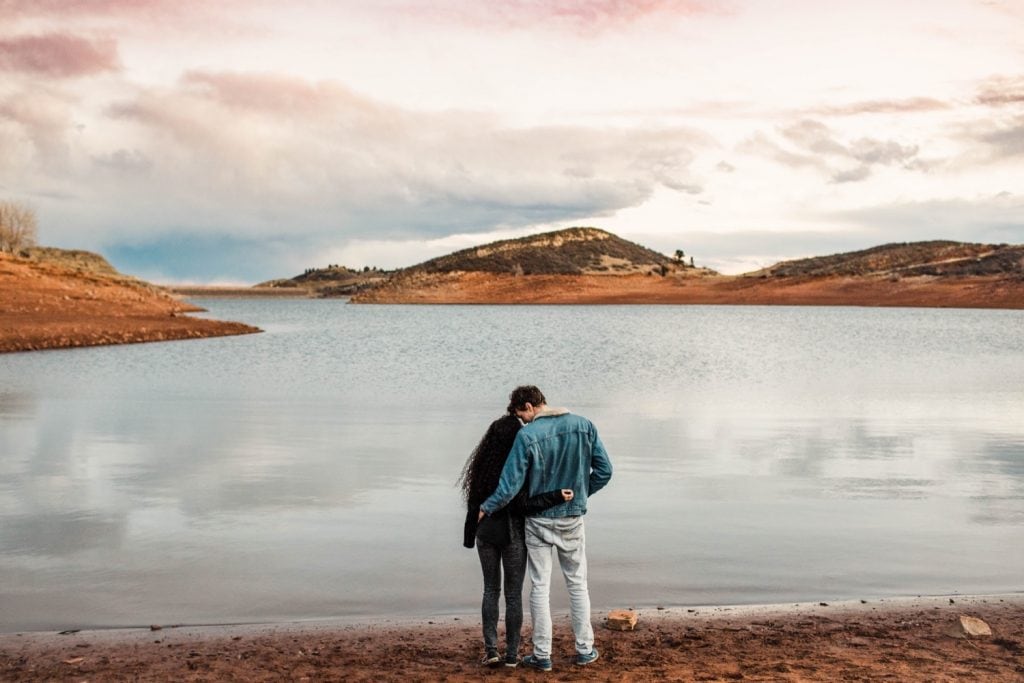 sunset engagement session in Fort Collins | Fort Collins wedding photographers