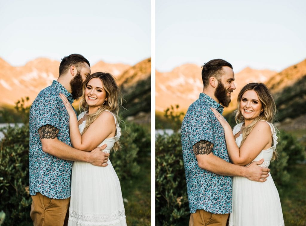 playful adventure engagement photos in Breckenridge Colorado for an eloping couple | Breckenridge wedding photographers