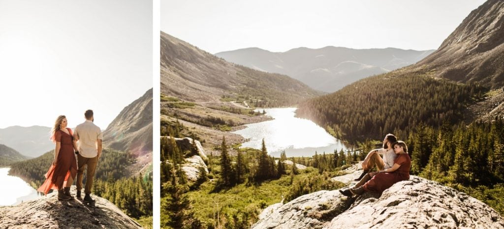 super romantic adventurous engagement photos in Breckenridge for an eloping couple | Colorado elopements