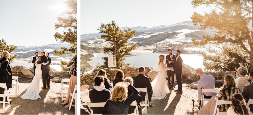 Sapphire Point Overlook wedding ceremony