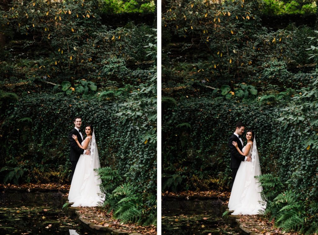 newly married couples photos for a Dunaway Gardens wedding