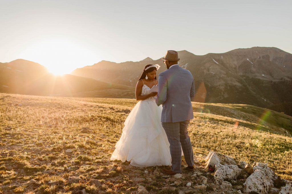 mountain pass small wedding venues in Colorado for affordable elopements