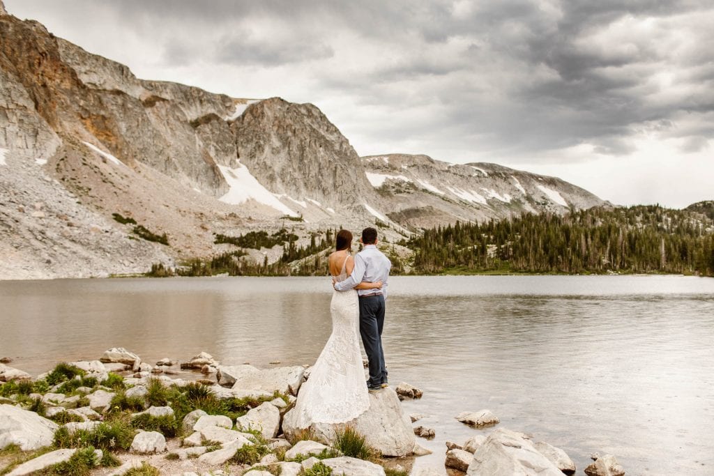 Wyoming elopement in the Snowy Range Mountains