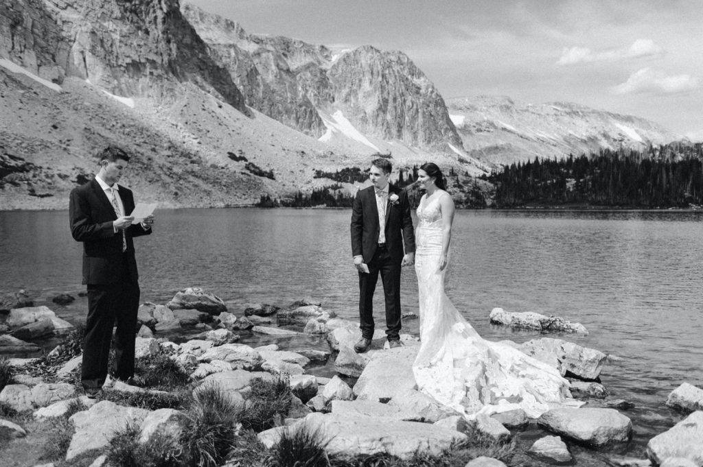 small Wyoming wedding ceremony