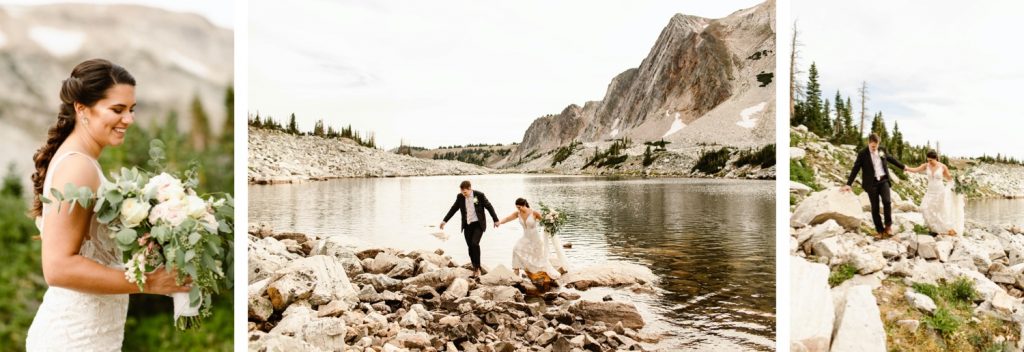Wyoming wedding adventure photos