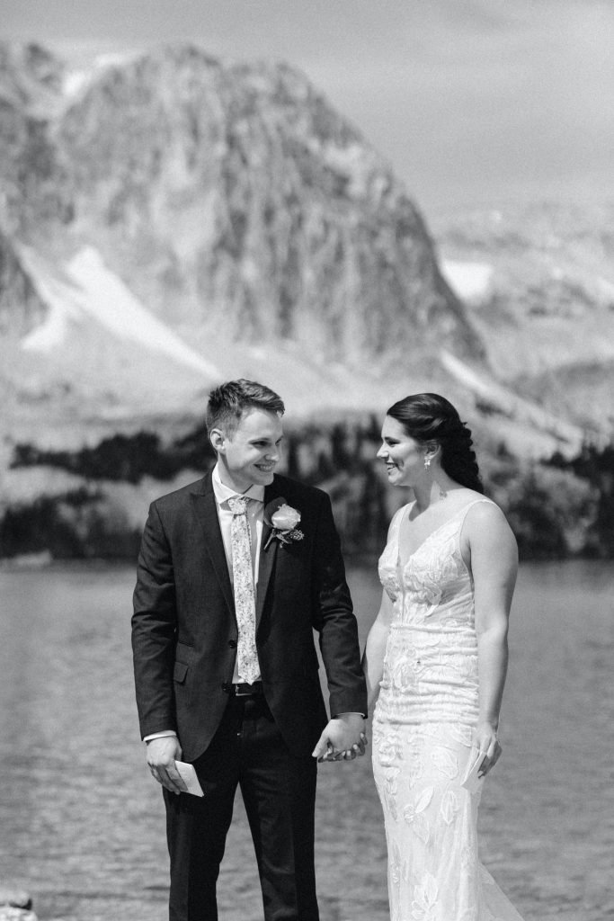 small Wyoming wedding ceremony