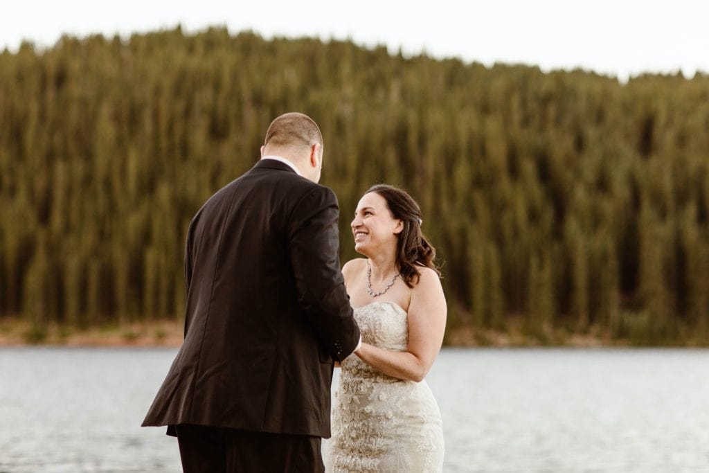 destination elopement ceremony in the Rockies