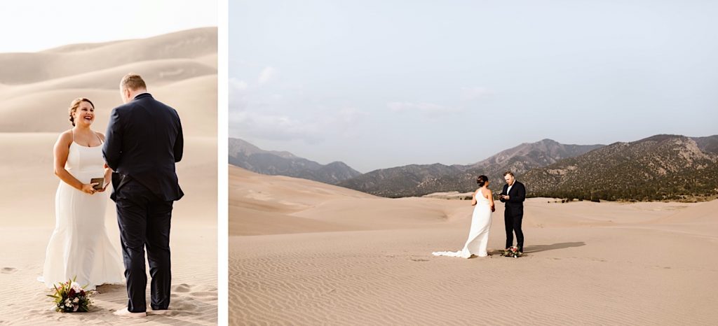 Great Sand Dunes National Park elopement ceremony