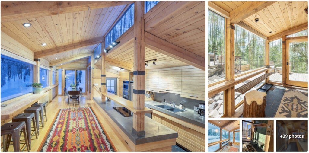 modern contemporary cabin in an aspen forest near Mountain Village best lodging and places to stay in Telluride Colorado