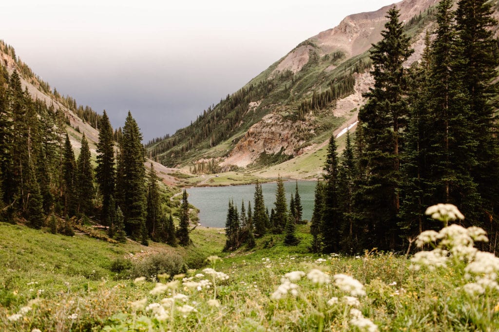 best mountain towns in Colorado - CB alpine lake in July