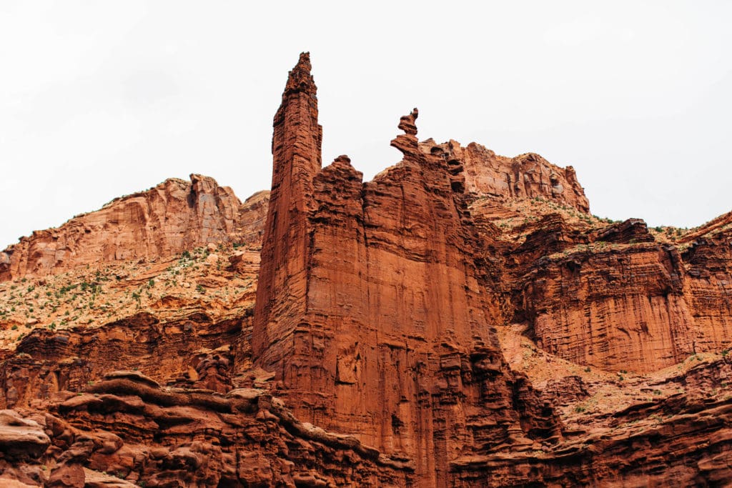 fisher towers trail hike in Moab Utah